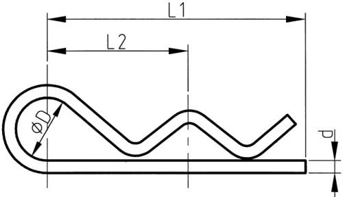 goupille beta acier zingué