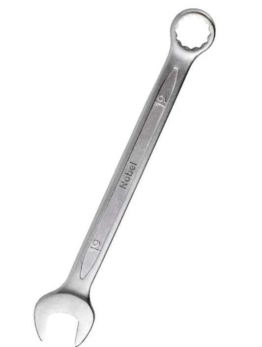 Clé mixte 15° en chrome vanadium finition brillante