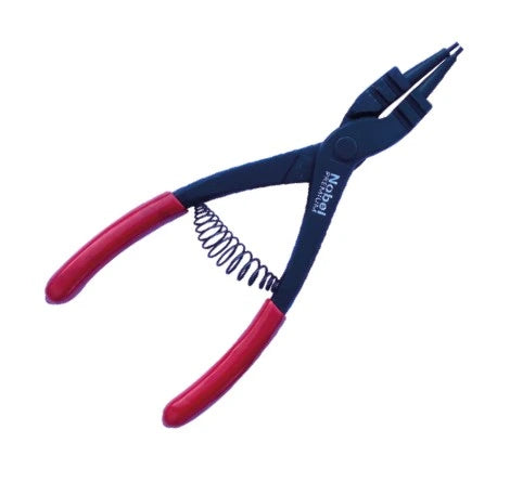 Pince circlips extérieur bec droit Premium 180 mm en chrome vanadium avec poignées PVC